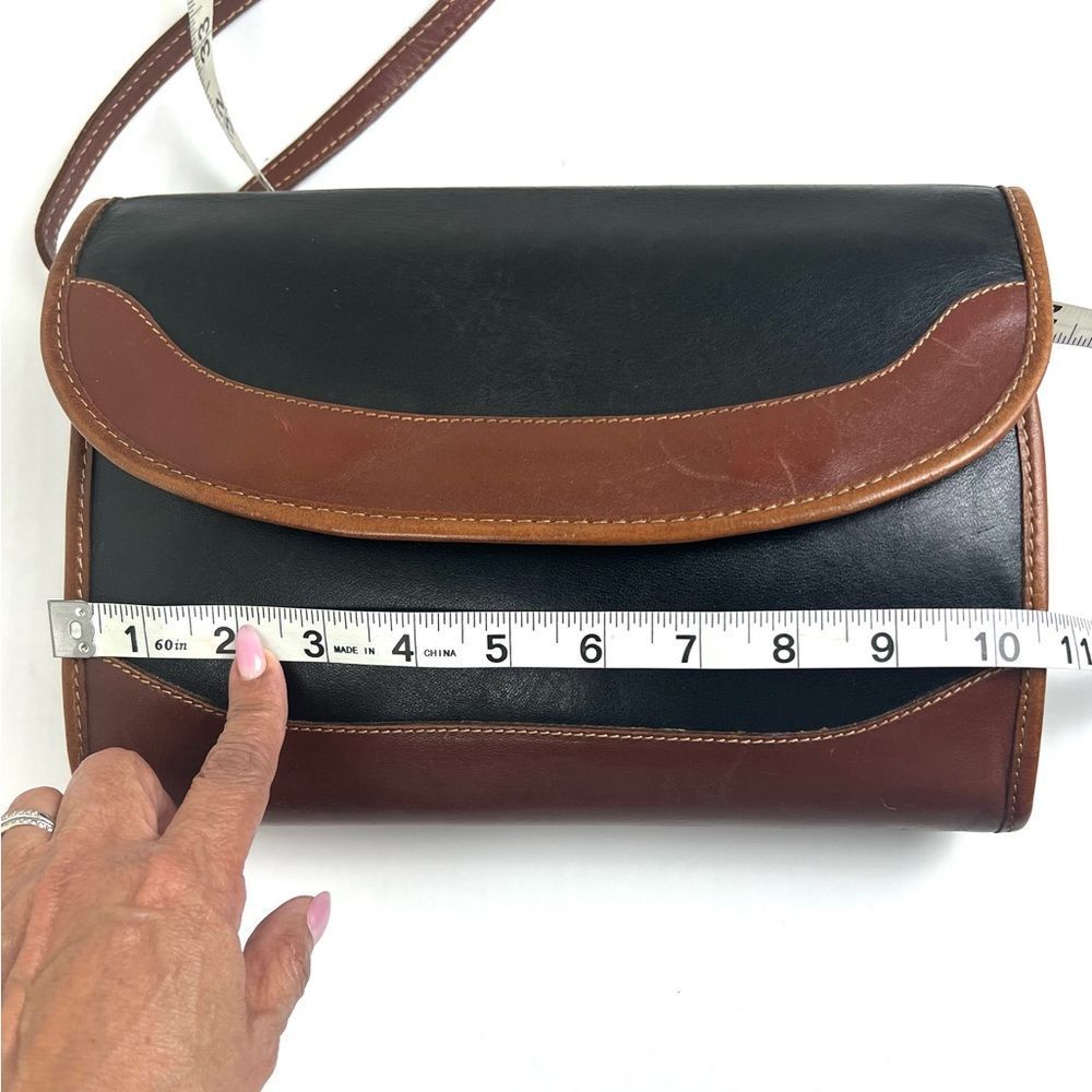 Vintage 90's Brahmin Crossbody/Clutch Leather Bag - Picture 12 of 14
